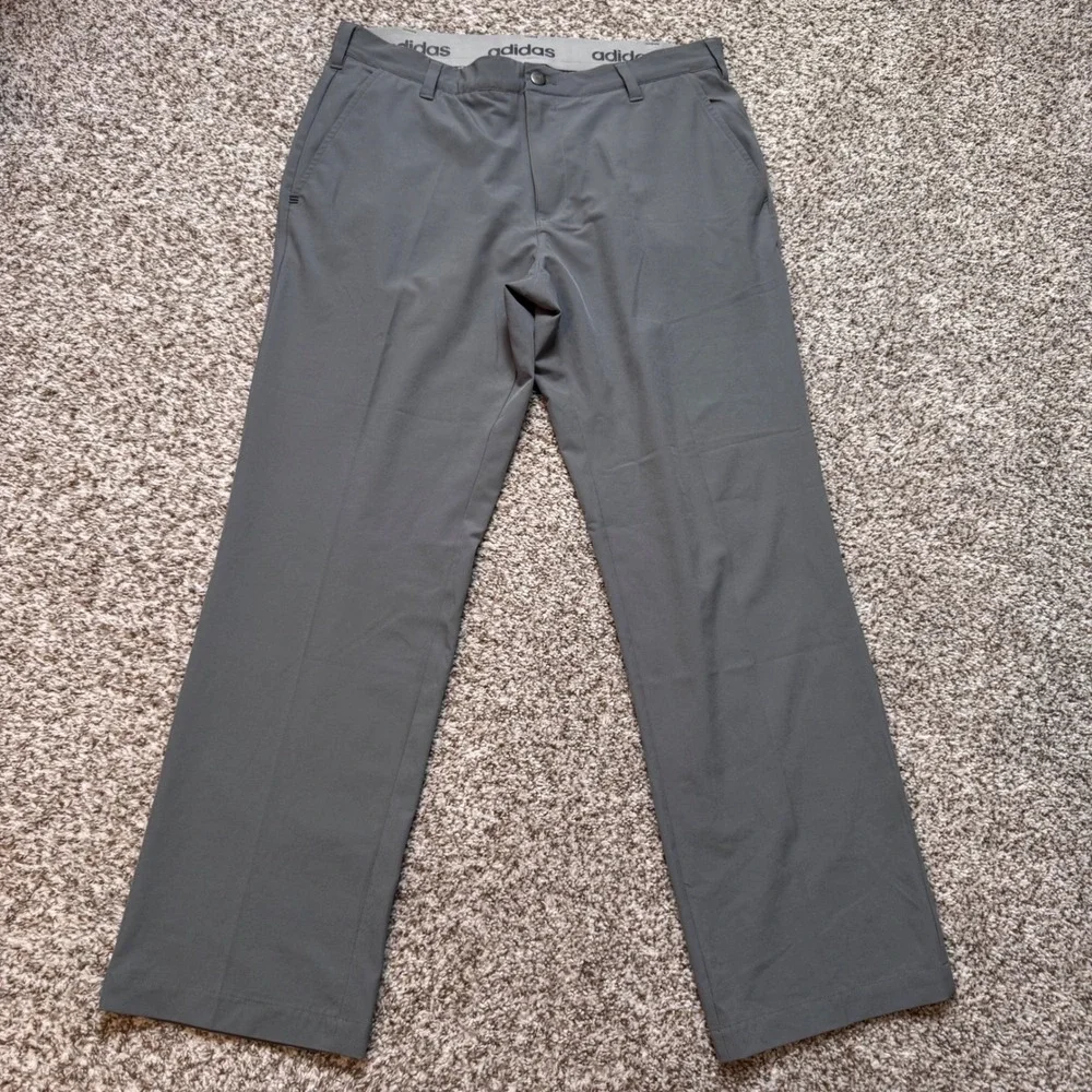 Adidas Ultimate 365 Golf Pants 34x30 Gray‎ Lightweight Performance Athletic Fit